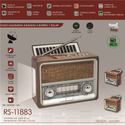 RADIO SAMI 8 BANDAS PANEL SOLAR
