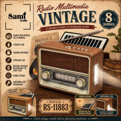 RADIO SAMI 8 BANDAS PANEL SOLAR