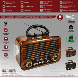 RADIO SAMI 3 BANDAS CORRIENTE Y PILAS