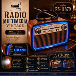 RADIO SAMI 3 BANDAS CORRIENTE Y PILAS