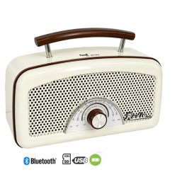 Radio Sami 3 Bandas Vintage Blanca