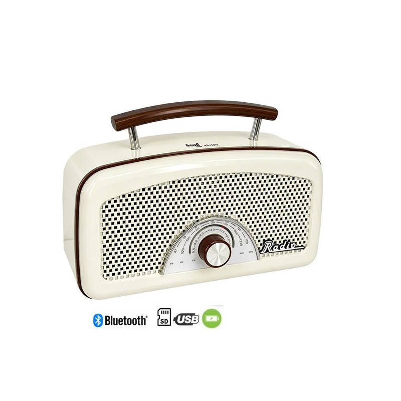Radio Sami 3 Bandas Vintage Blanca