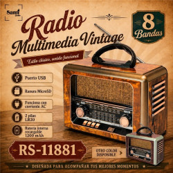 RADIO SAMI 8 BANDAS RED Y PILAS
