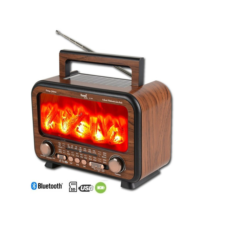 Radio Sami 4 Bandas LUZ Estilo Chimenea