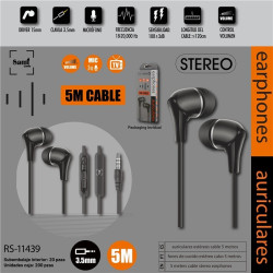 AURICULAR SAMI SILICONA MICRO NEGRO