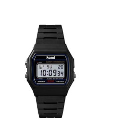 Reloj Pulsera Sami Vintage LCD WR50M Negro