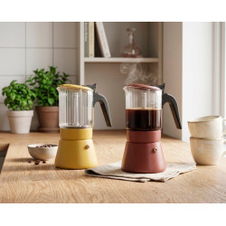 CAFETERA INOXIBAR ITALIANA CLAIR MUSTARD 9 TAZAS