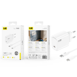Alimentador M2TEC USB C 20W Qc+cable Tipo Lightning