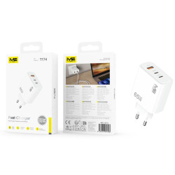 Alimentador M2TEC USB A+2 USB C 65W QC
