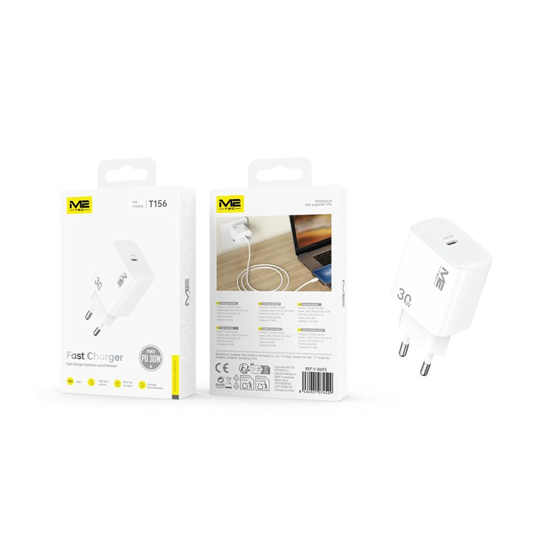 Alimentador M2TEC USB C 30W QC