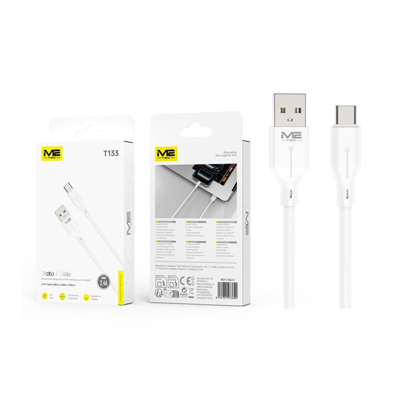 Cable M2TEC USB a Tipo C 2.4 A