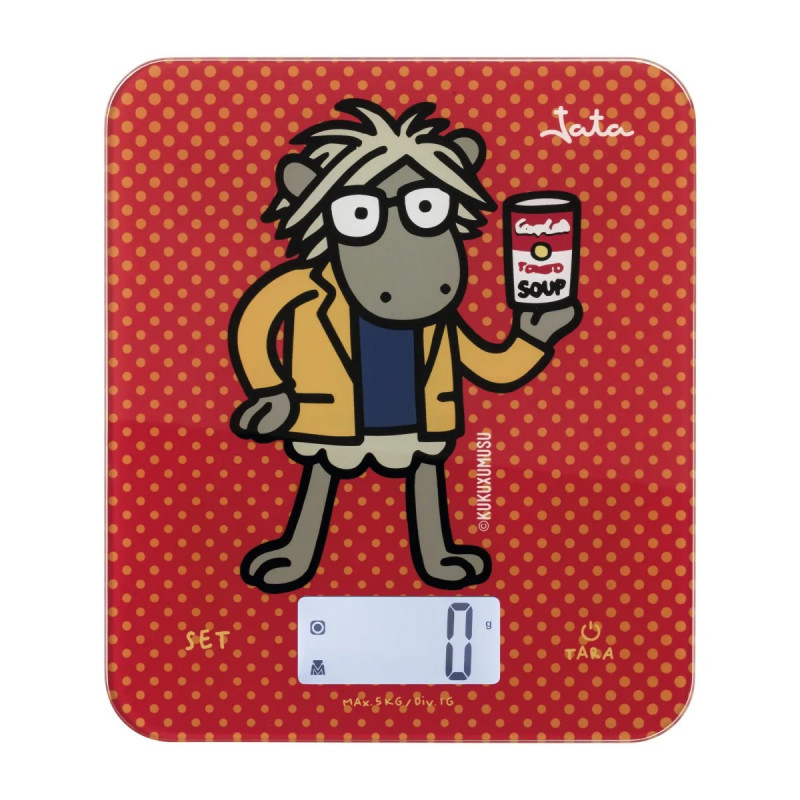 Báscula de Cocina Jata Kukuxumusu Roja