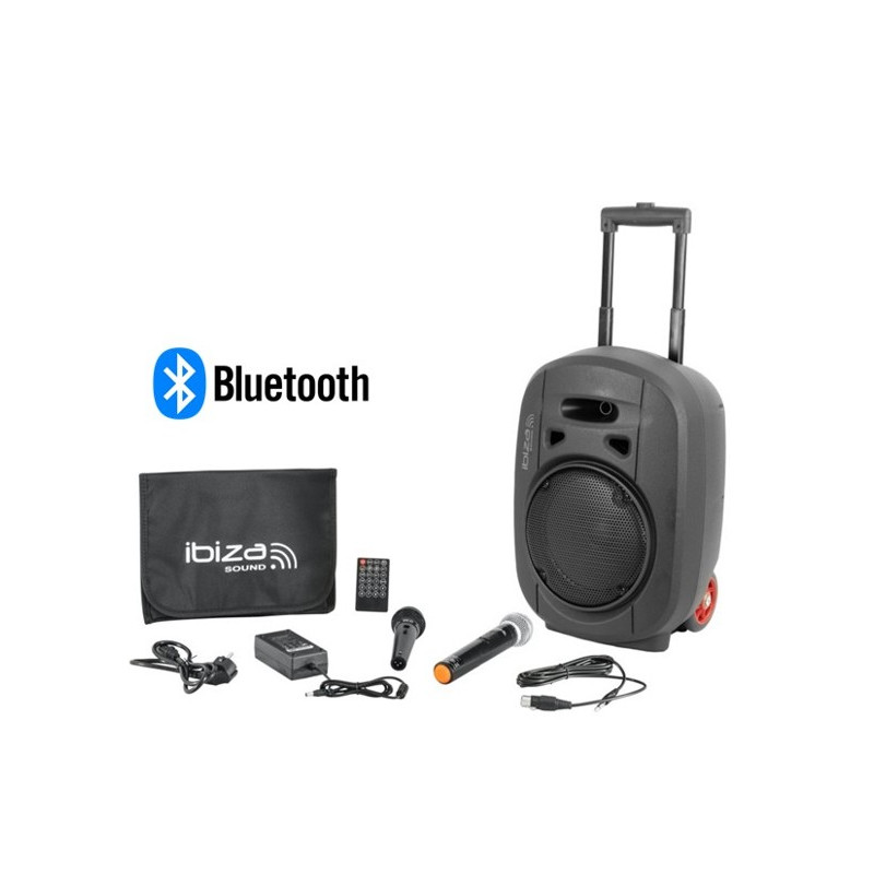 Altavoz Portátil Ibiza PORT8 UHF Bt-mkii TWS