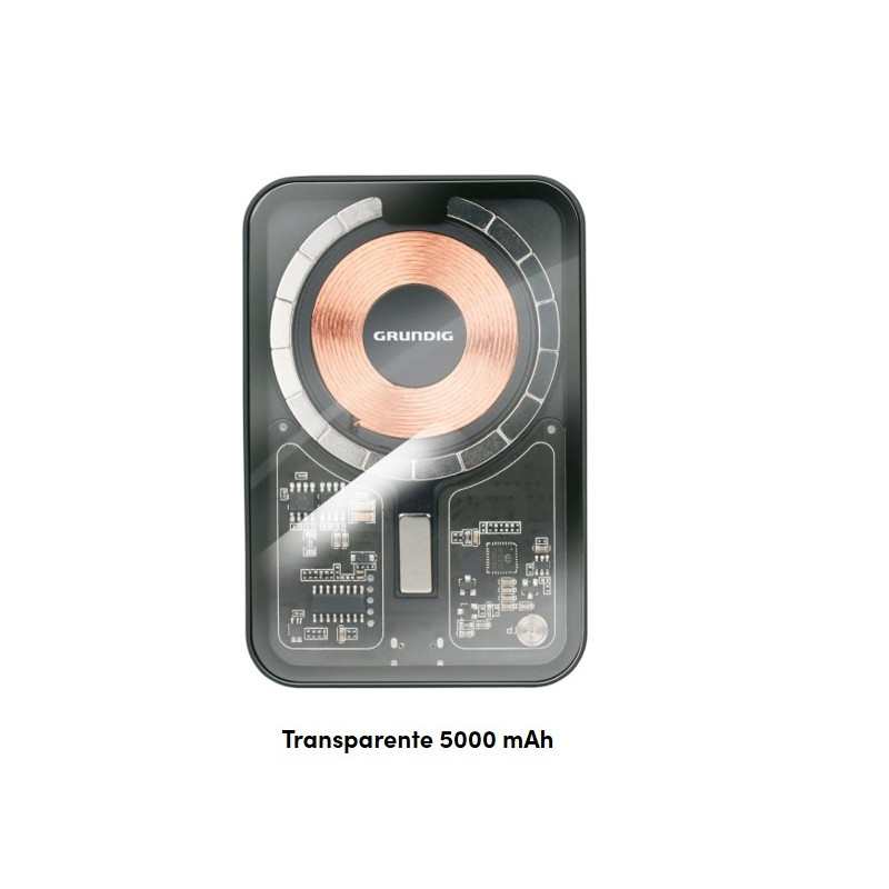 Power Bank Grundig Transparente 5000 mAh