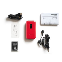 TELÉFONO MÓVIL 4G PANASONIC USO FÁCIL ROJO
